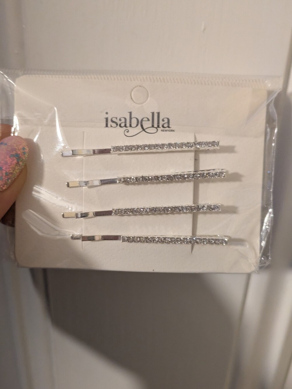NWT Isabella New York Rhinestone Bobby Pins (4-Pack)